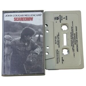 John Cougar Mellencamp Scarecrow Cassette Tape 1985 PolyGram 824 865-4 M-1